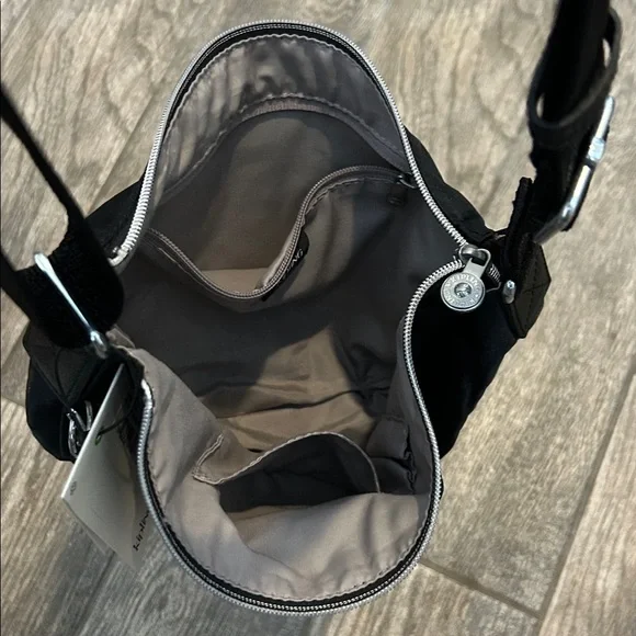 Kipling Anila Crossbody Shoulder Bag - Black Shine - Picture 11 of 12